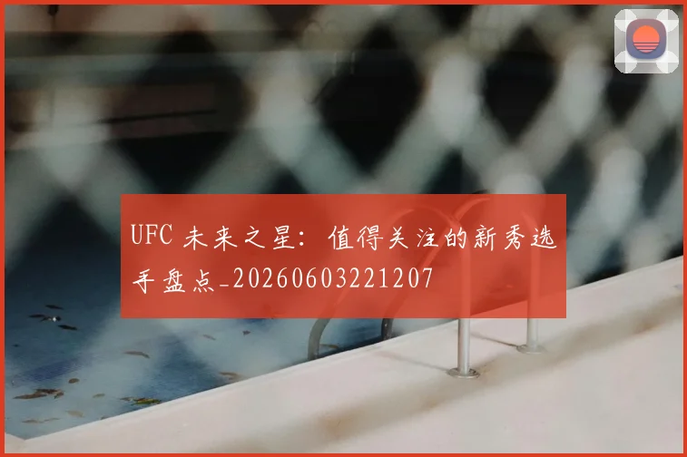 UFC 未来之星：值得关注的新秀选手盘点_20260603221207